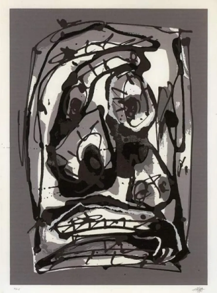 Serigrafia Saura - Serie Emblemas, plancha 3