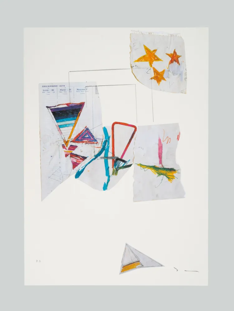 Litografia Schifano - Composizione