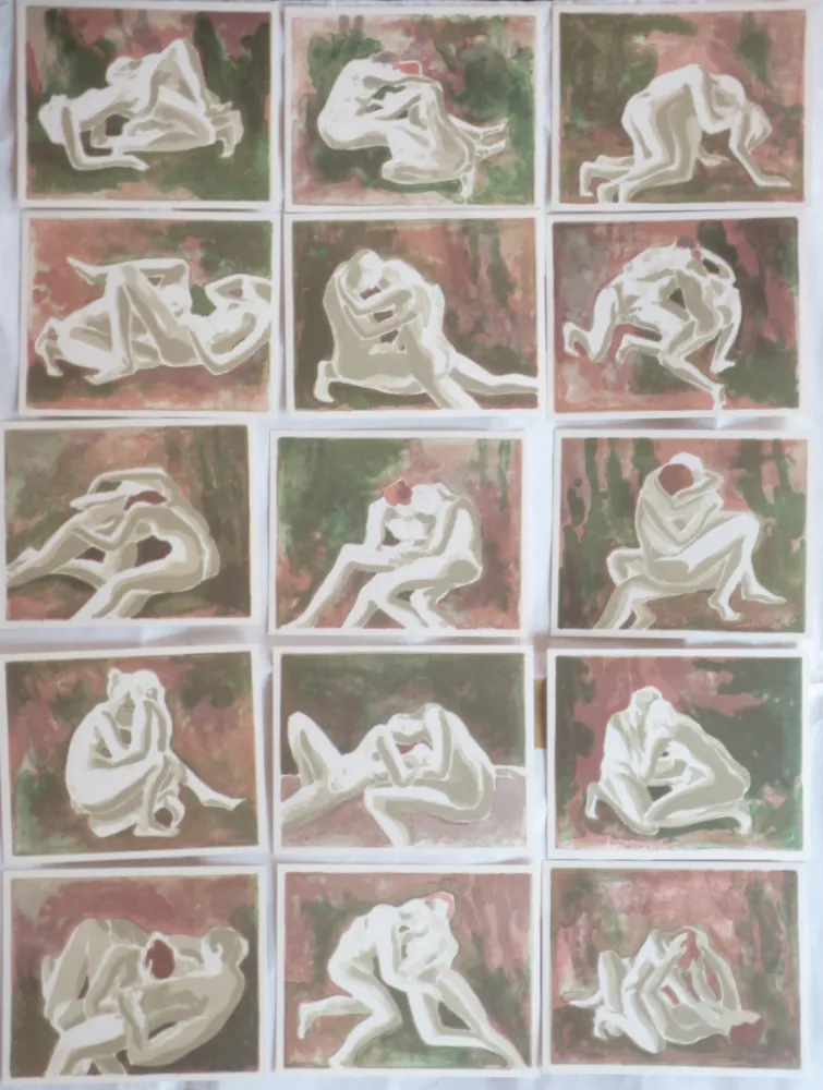 Litografia Schilling - Suite érotique