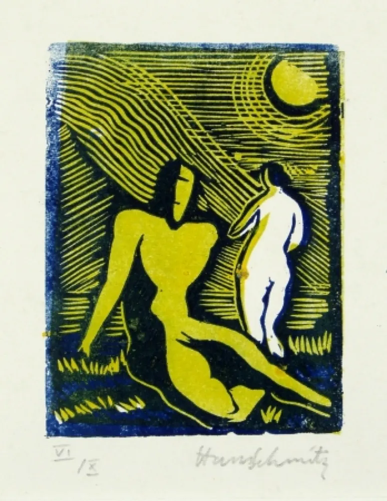 Linogravura Schmitz - Paar (Couple)