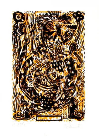 Xilogravura Scott - Avec Mosa