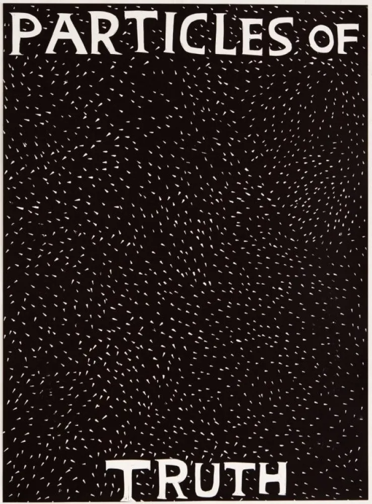 Linogravura Shrigley - Particles of Truth