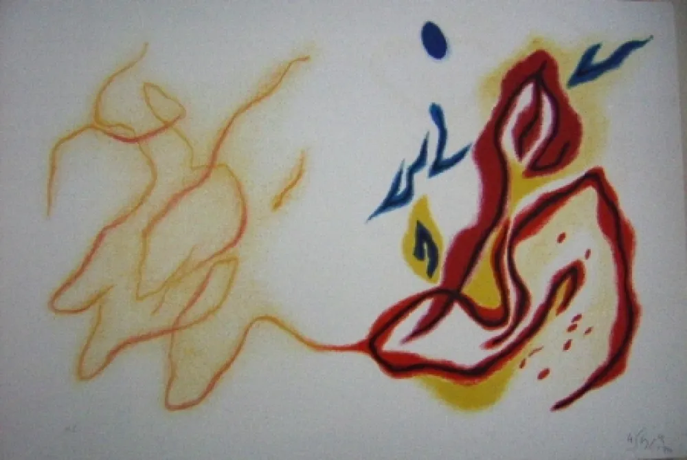 Litografia Singier - Blason du corps blessé