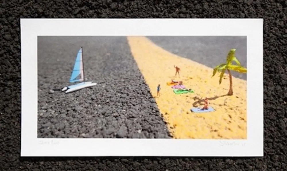 Gravura Digital Slinkachu - Shore Line