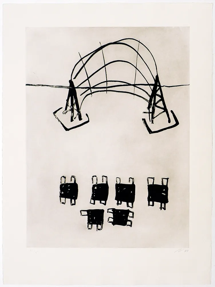 Gravura Solano - Plaça del joc de la pilota III