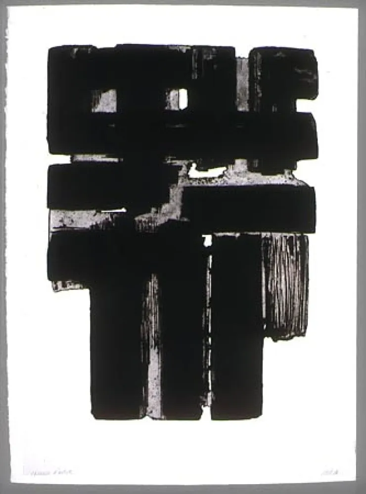 Água-Forte E Água-Tinta Soulages - Eau forte n° X b
