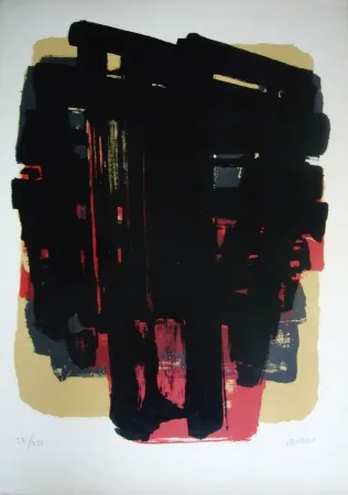 Litografia Soulages - Lithographie n° 8