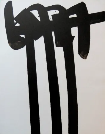 Litografia Soulages - Lithographie n°28