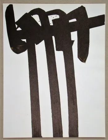 Litografia Soulages - Lithographie N°28