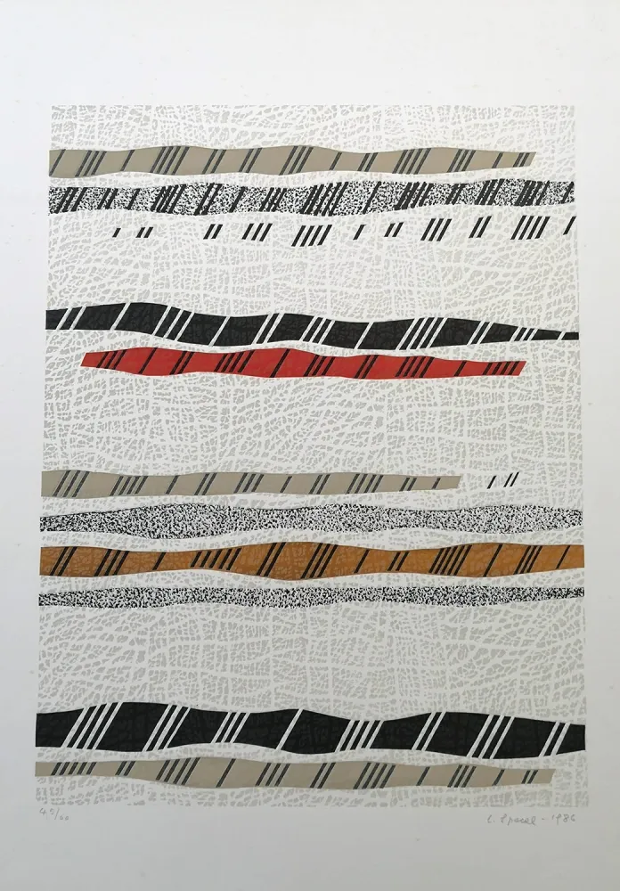 Xilogravura Spacal - Colline carsiche