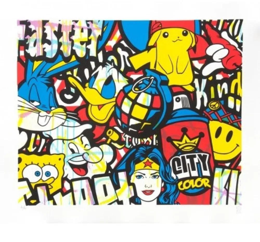 Litografia Speedy Graphito - HEROÏC COLOR