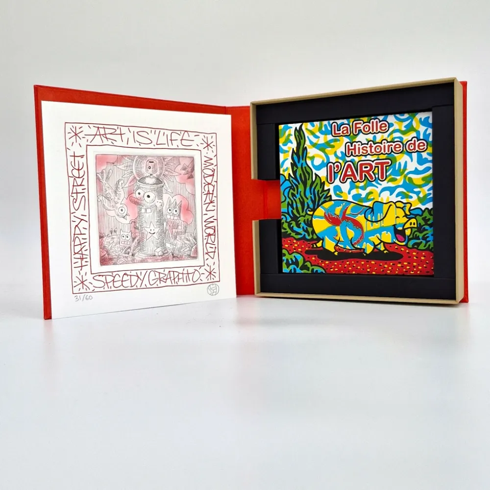 Livro Ilustrado Speedy Graphito - La folle histoire de l'art
