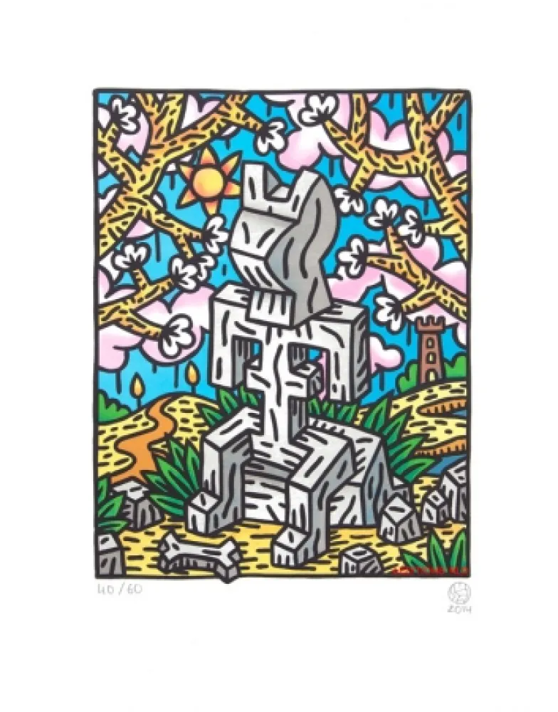 Litografia Speedy Graphito - Le printemps