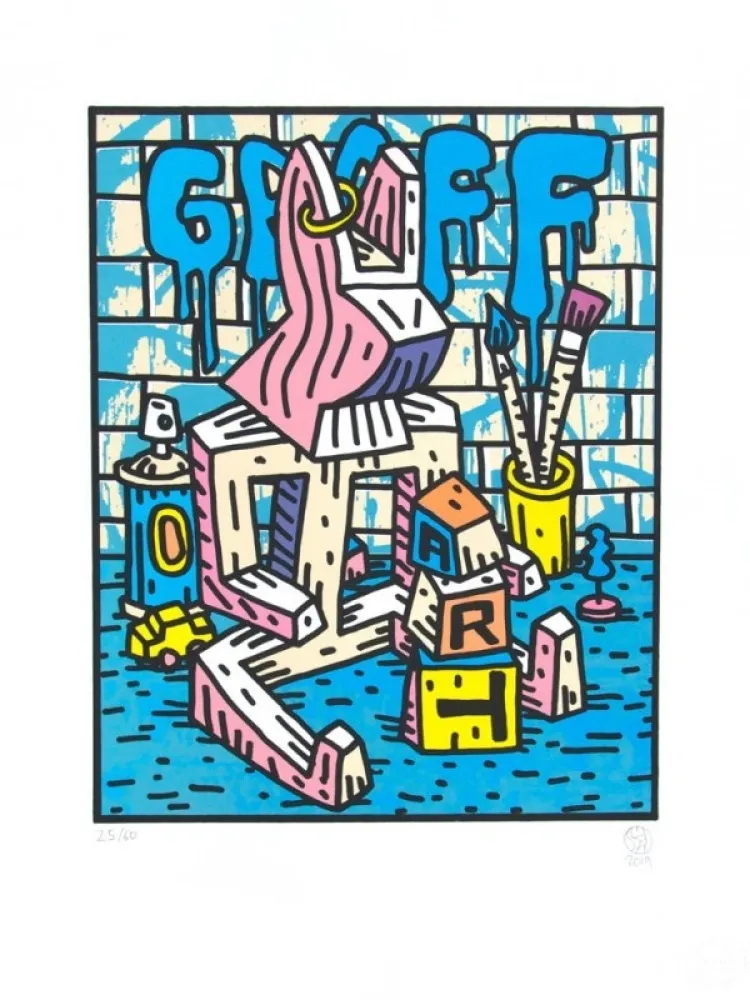 Litografia Speedy Graphito - TOTO / Fils Lapinture