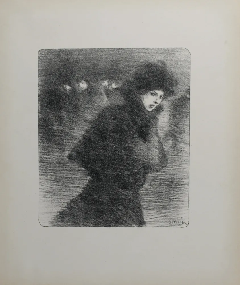 Litografia Steinlen - Une femme qui passe, 1896