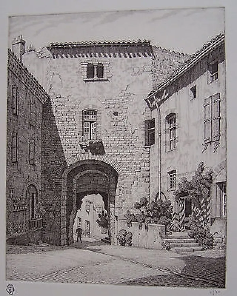 Gravura Strang - Porte des Ormeaux, Cordes