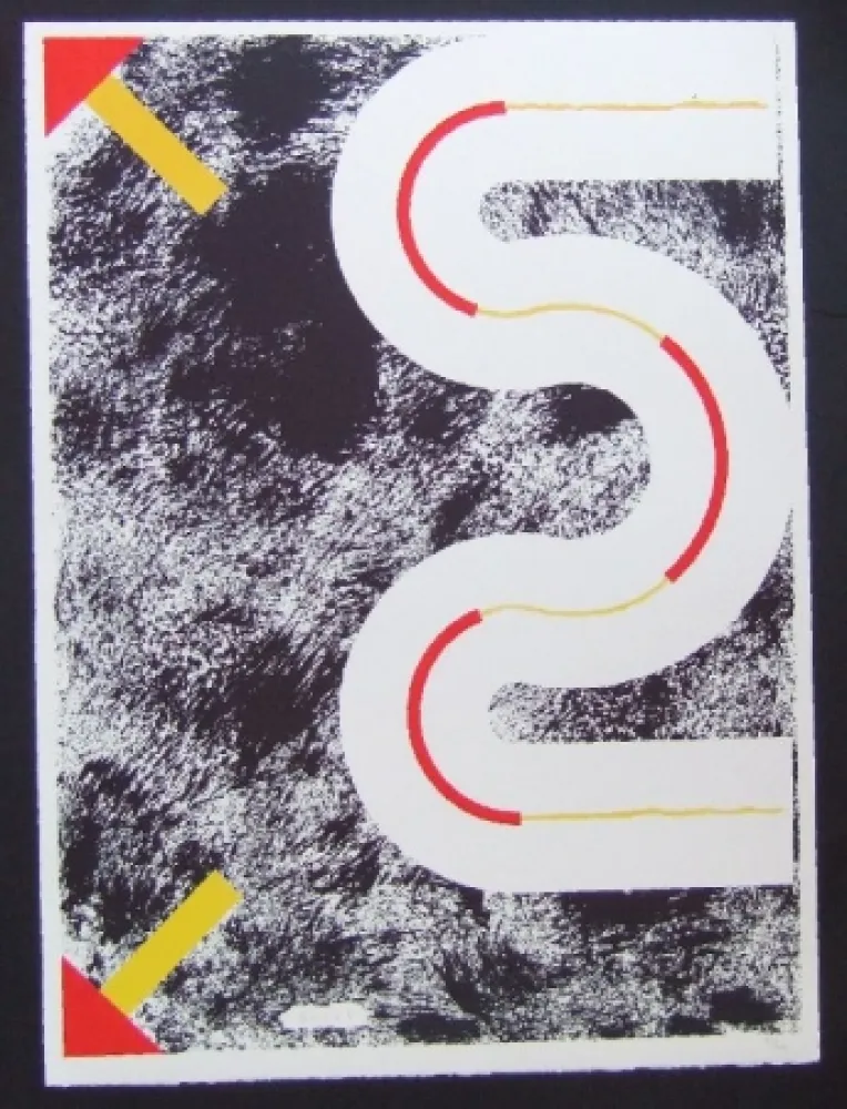 Litografia Sugai - Le cerf volant