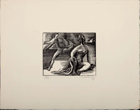 Xilogravura Survage - Composition surréaliste, 1957 - Hand-signed & numbered!