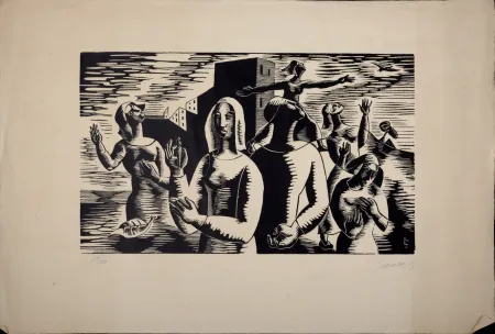 Xilogravura Survage - Composition surréaliste (F), c. 1930s