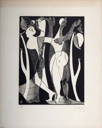 Xilogravura Survage - Composition surréaliste XXVII,1934
