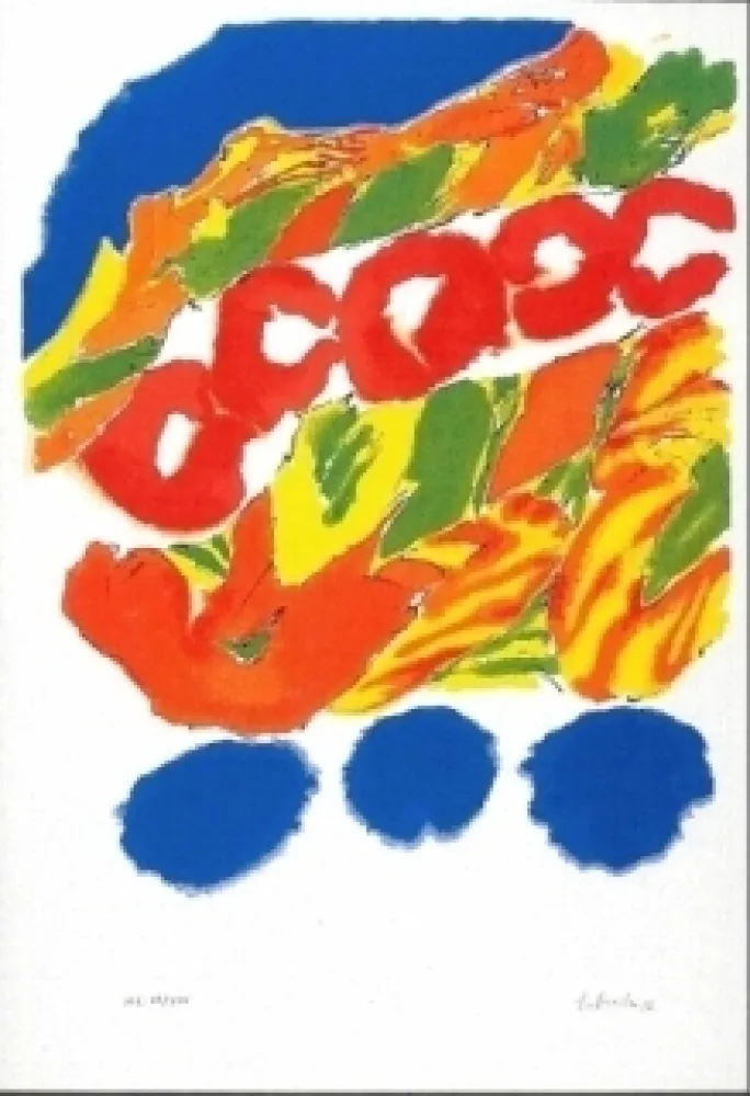 Litografia Tabuchi - Sans titre