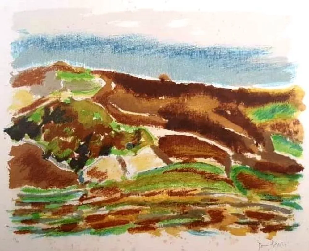 Litografia Tamburi - UNTITLED