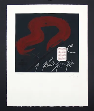 Água-Forte E Água-Tinta Tàpies -  Cinta Roja ( U No es Ningu)