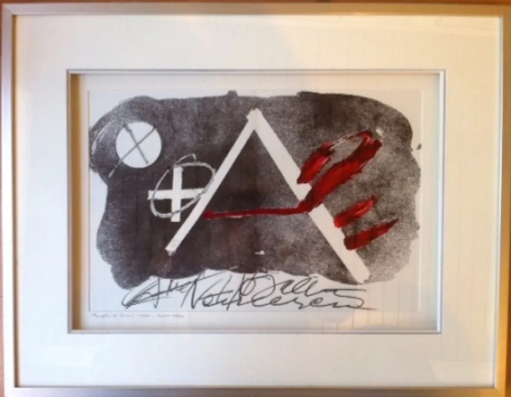 Litografia Tàpies - Composition