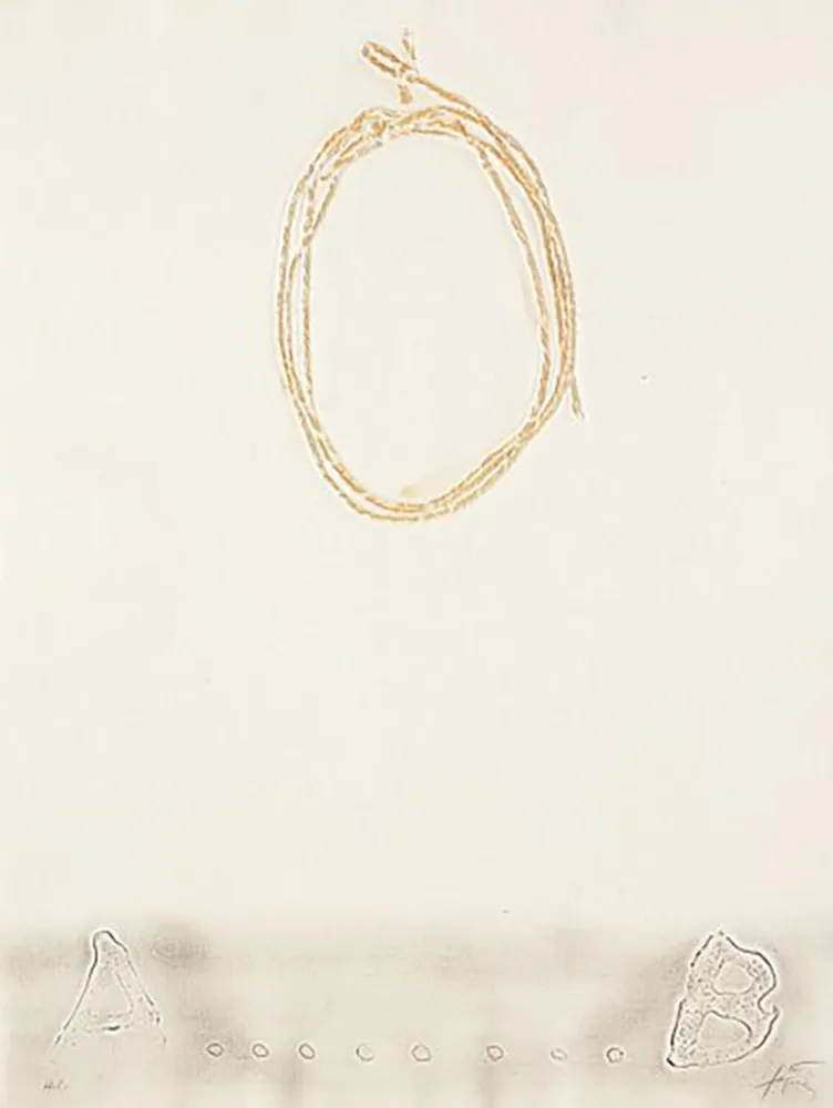 Gravura Tàpies - Cordill