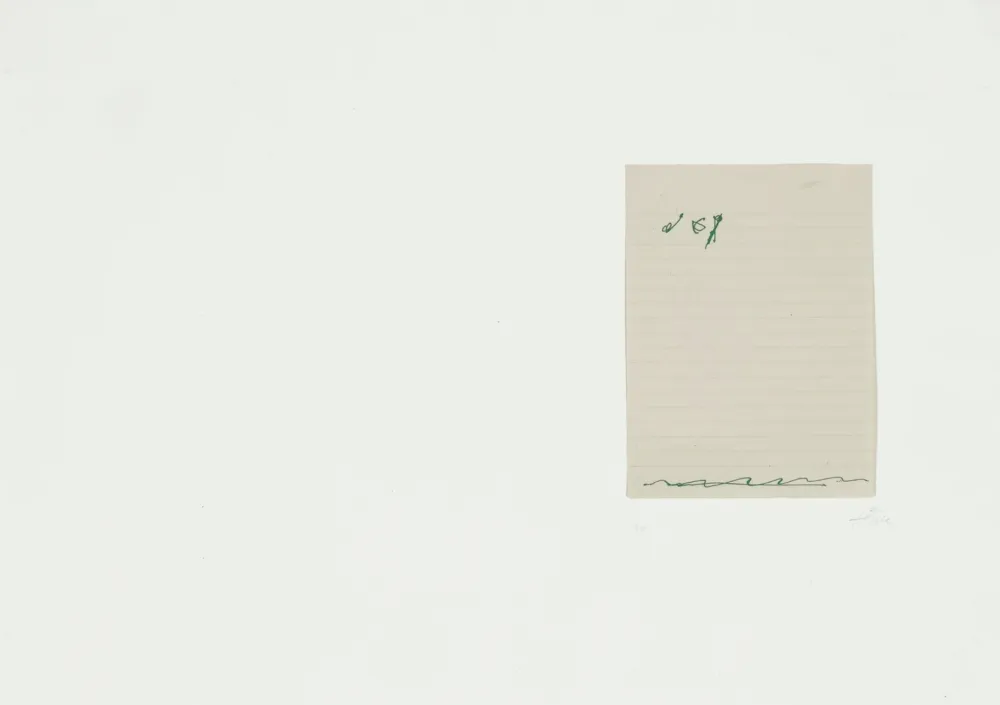 Litografia Tàpies - El Pa A La Barca 2