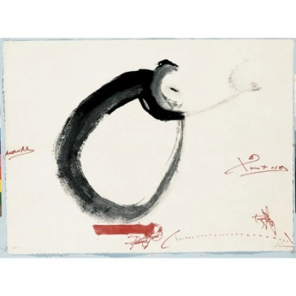 Gravura Tàpies - Lletra O