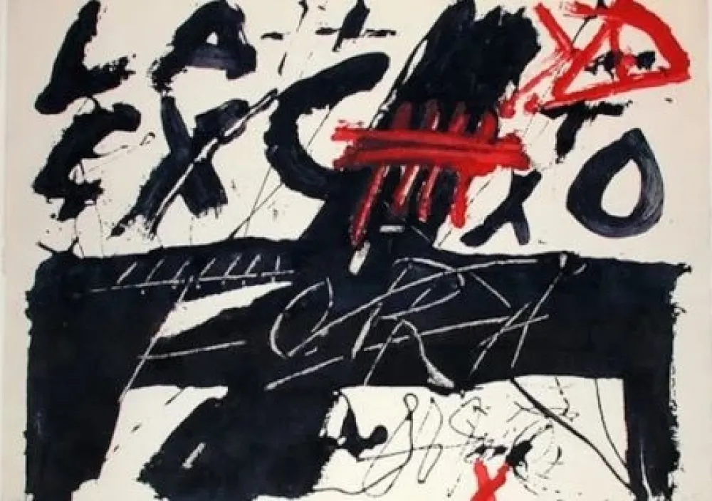 Água-Forte Tàpies - Serie negre i roig ( Fora)