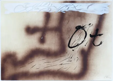 Litografia Tàpies - Suite 63 x 90 (No 4)