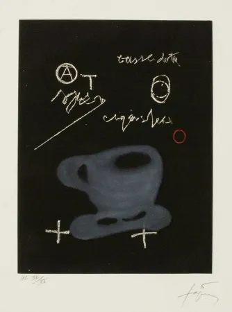 Gravura Tàpies - Tasse (Cup)