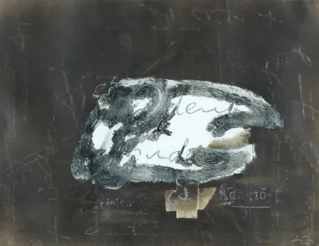 Litografia Tàpies - Variaciones sobre un tema musical, 10