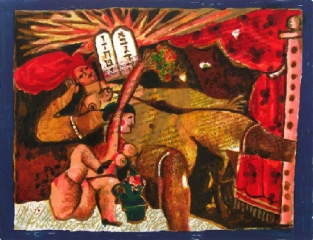 Litografia Tobiasse - Cantique des cantiques v