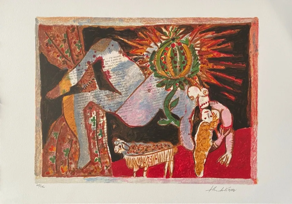 Litografia Tobiasse - Cantiques des Cantiques