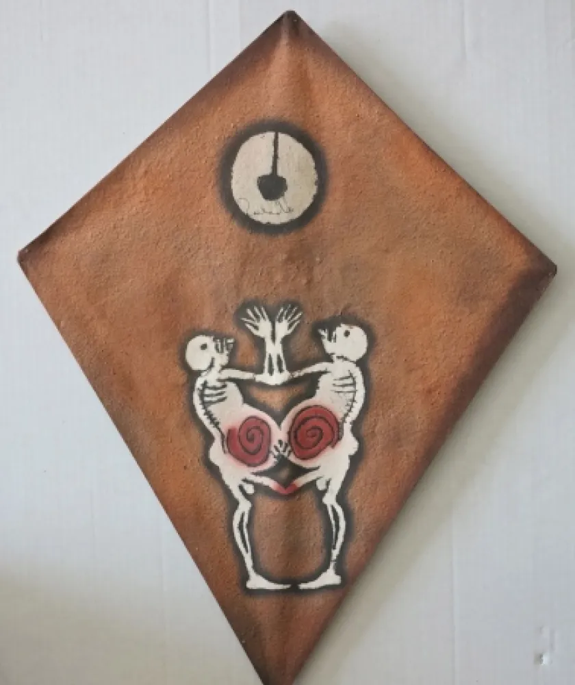 Serigrafia Toledo - Calavera kite I