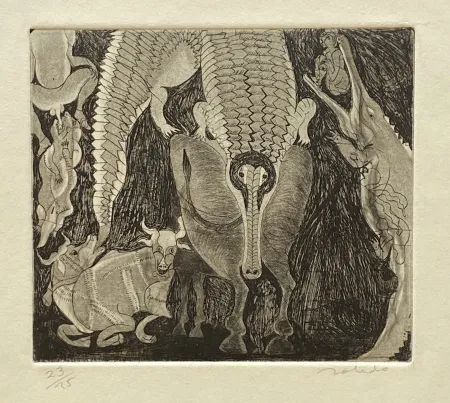 Gravura Toledo - Crocodiles and Cows