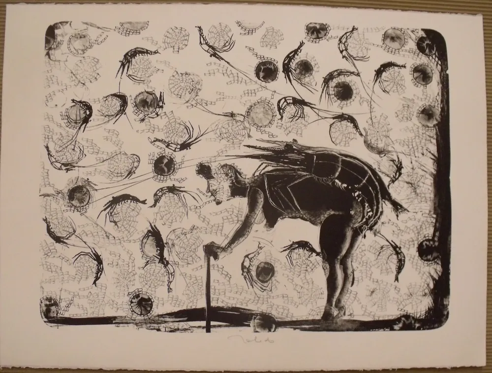 Litografia Toledo - La pescadora