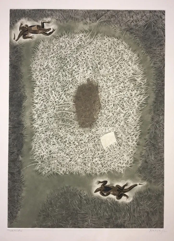 Gravura Toledo - Two Iguanas