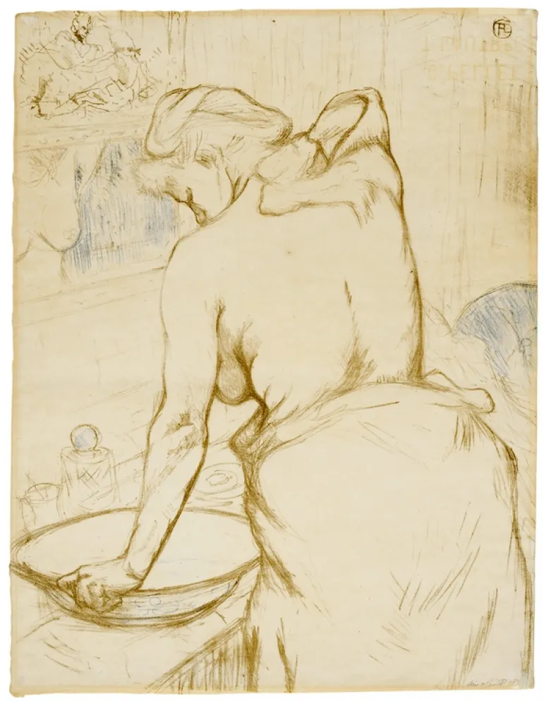 Litografia Toulouse-Lautrec - Elles