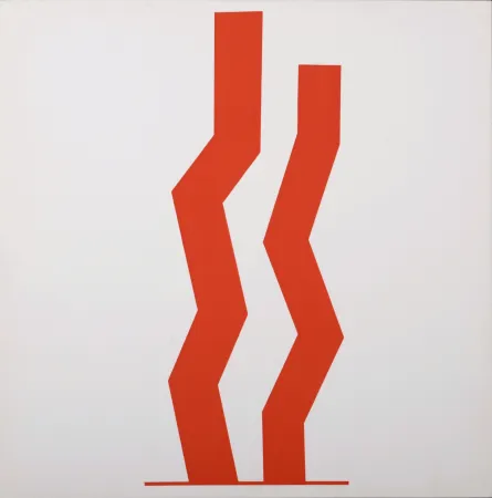 Serigrafia Turnbull - Double Red, 1967 - Very scarce!