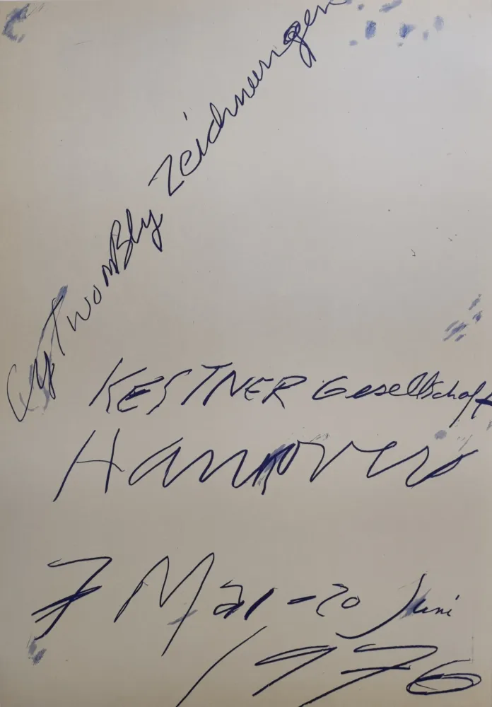 Sem Técnica Twombly - Zeichnungen. Kestner Gesellschaft Hannover 7 Mai – 20 Juni 1976.
