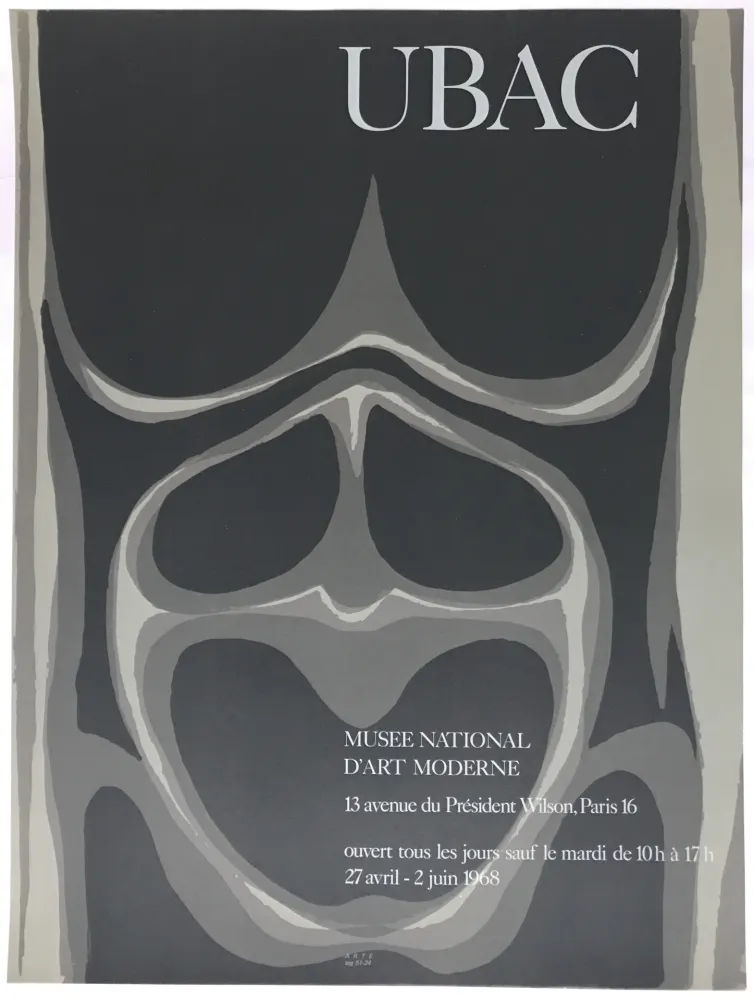 Cartaz Ubac - Musée National d'Art Moderne