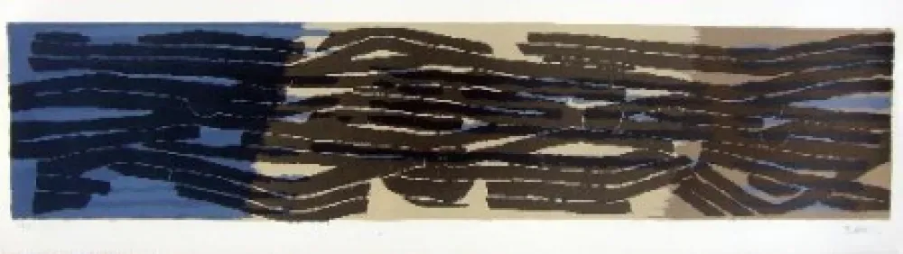 Litografia Ubac - Paysage aux sillons 4