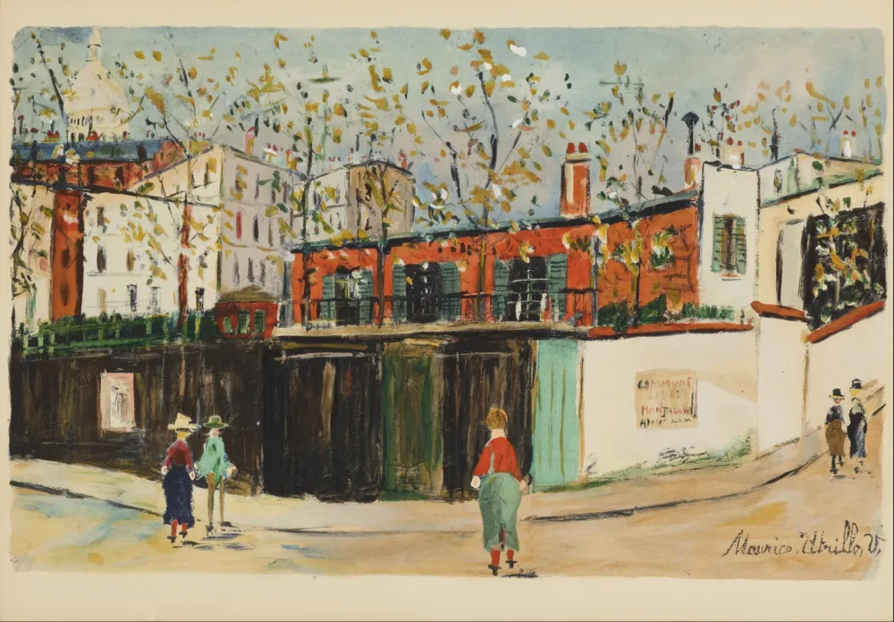 Estêncil Utrillo - La Commune Libre de Montmartre, 1959