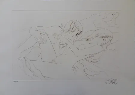 Gravura Valadie - Abandonnée au plaisir