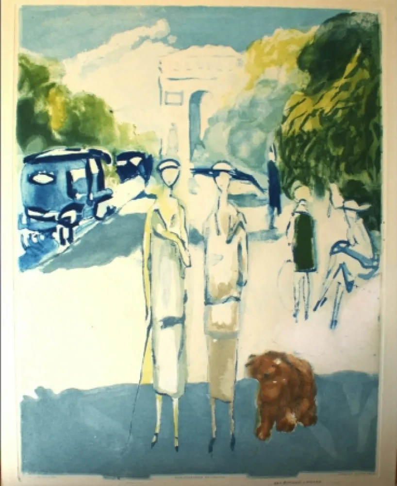 Água-Tinta Van Dongen - Avenue de Bois de Boulogne