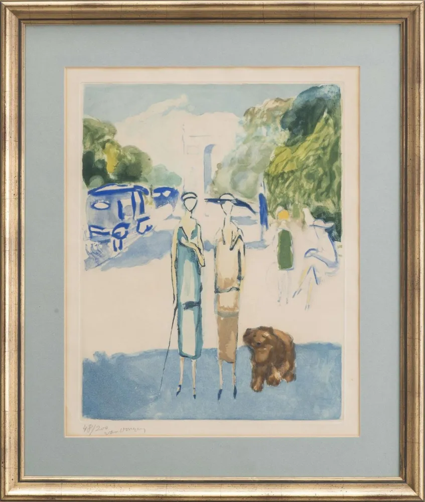 Água-Tinta Van Dongen - Avenue du Bois, 1928 